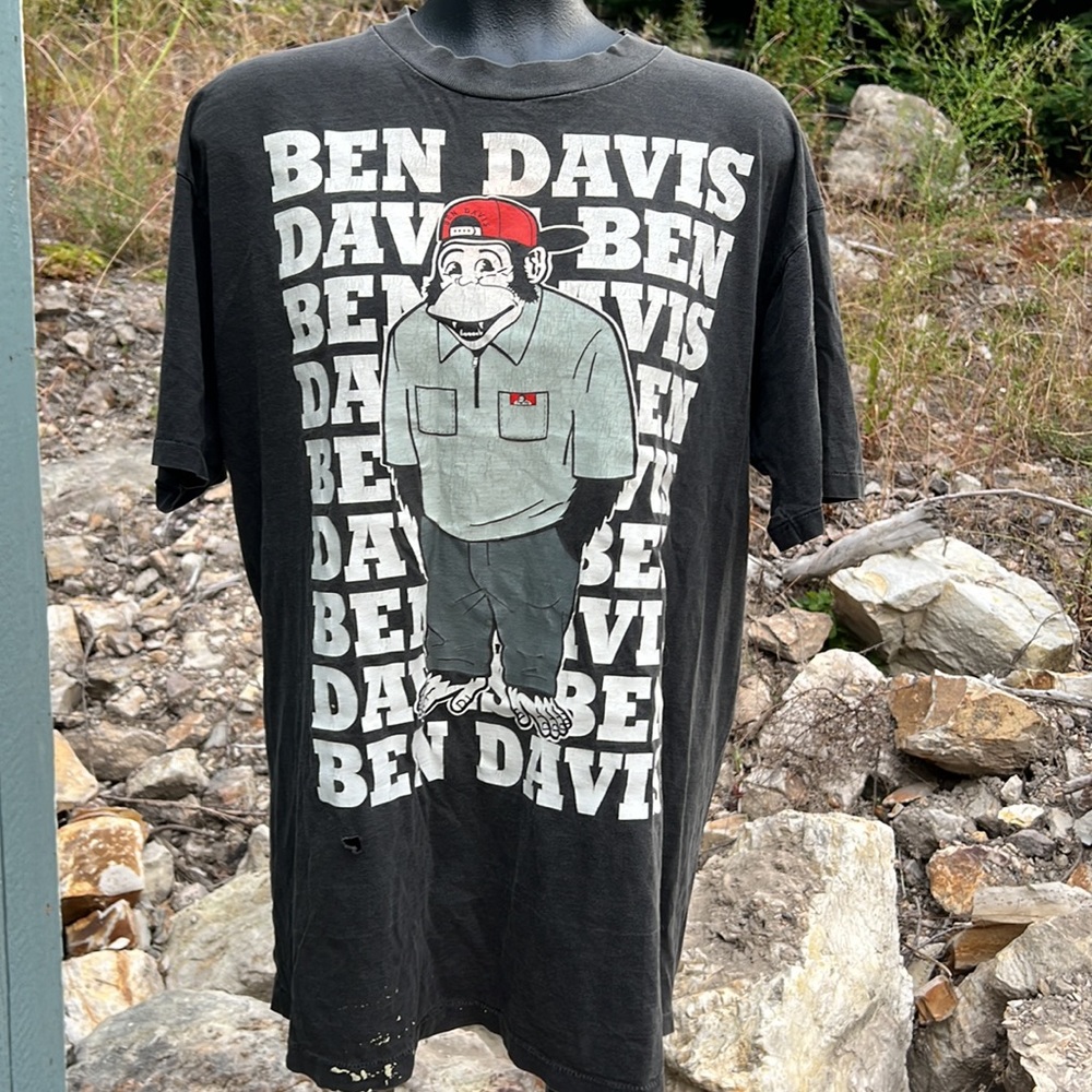 Ben Davis 1996 rare retro vintage classic graphic on both sides men’s t-shirt XL - Picture 5 of 12